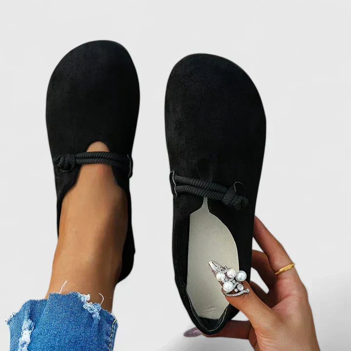 Isabella™ | Komfortable loafers med dekorativ snøredetalje