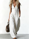 Emma™ | Ærmeløs jumpsuit med afslappet, elegant pasform