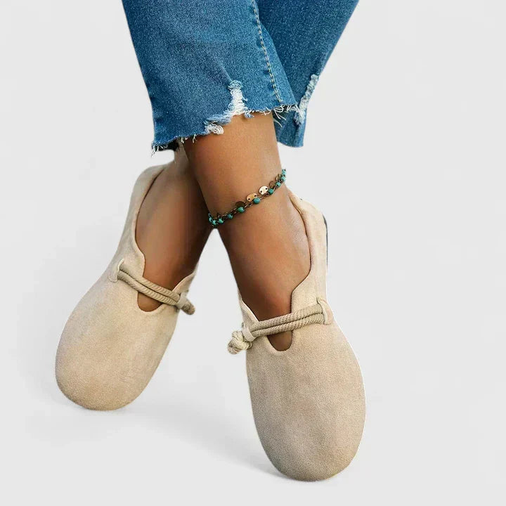 Isabella™ | Komfortable loafers med dekorativ snøredetalje