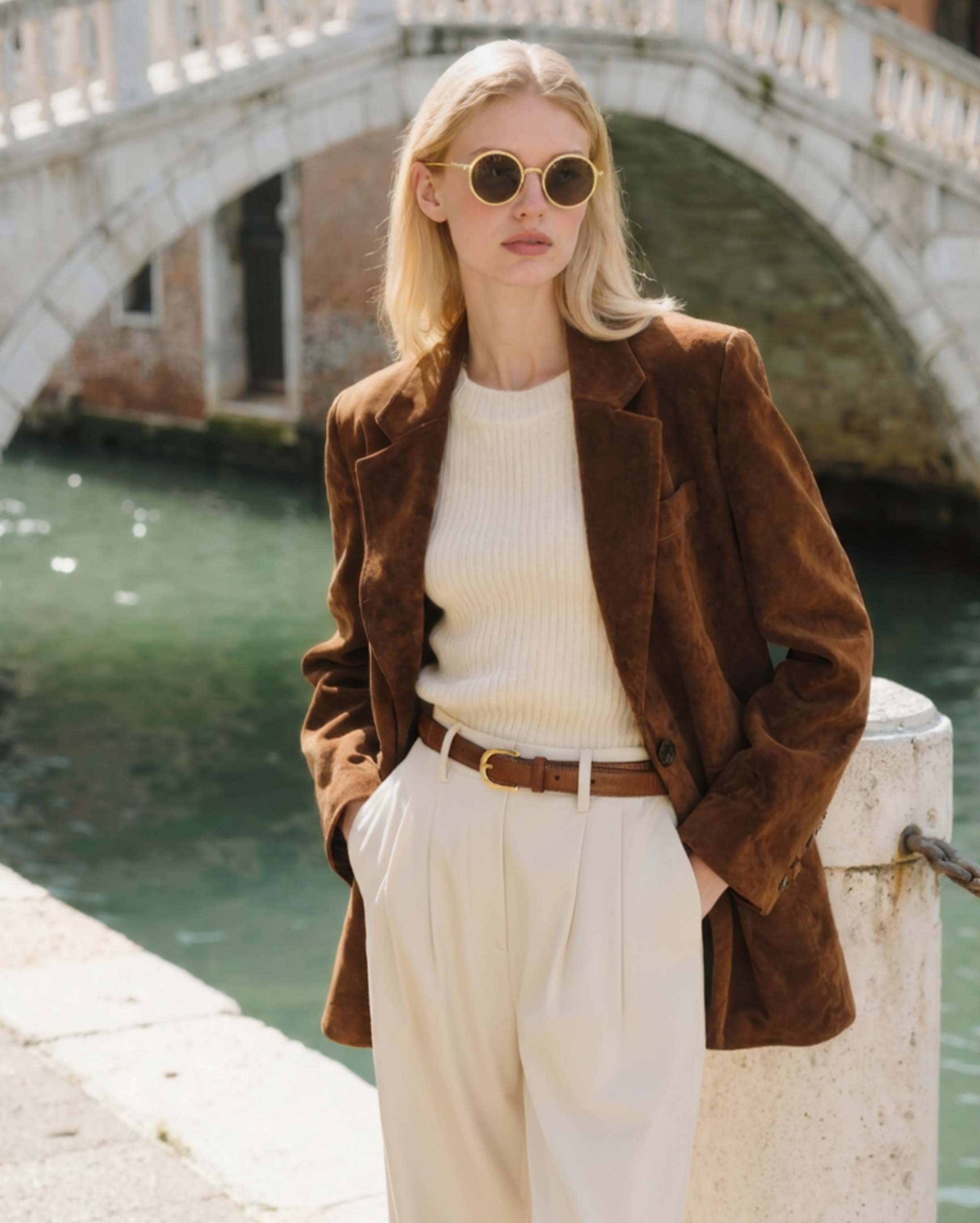 Signe™ | Bukser med vidde ben og elegant høj talje