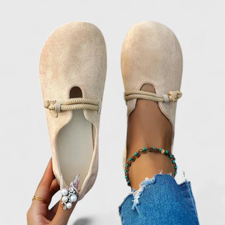 Isabella™ | Komfortable loafers med dekorativ snøredetalje
